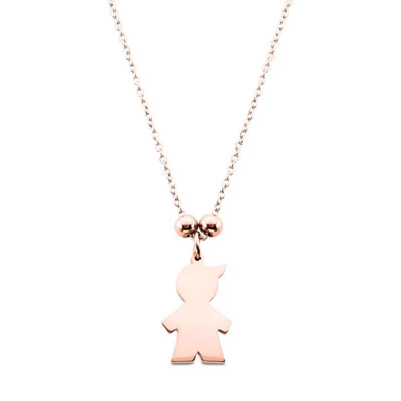 Collana Personalizzata con Bimbo - Rosegold - 61