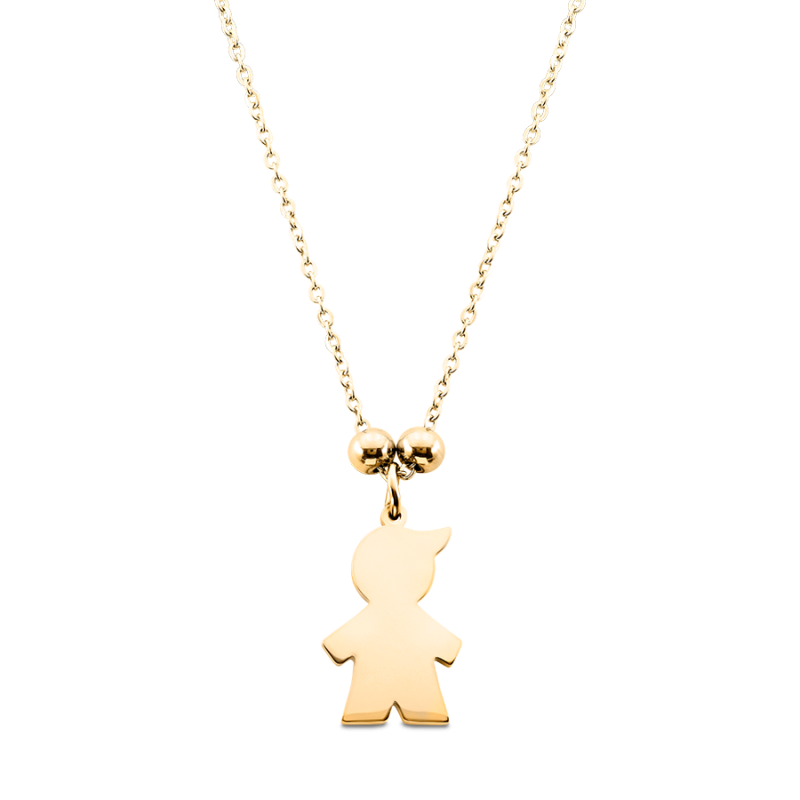 Collana Personalizzata con Bimbo - Gold - 62