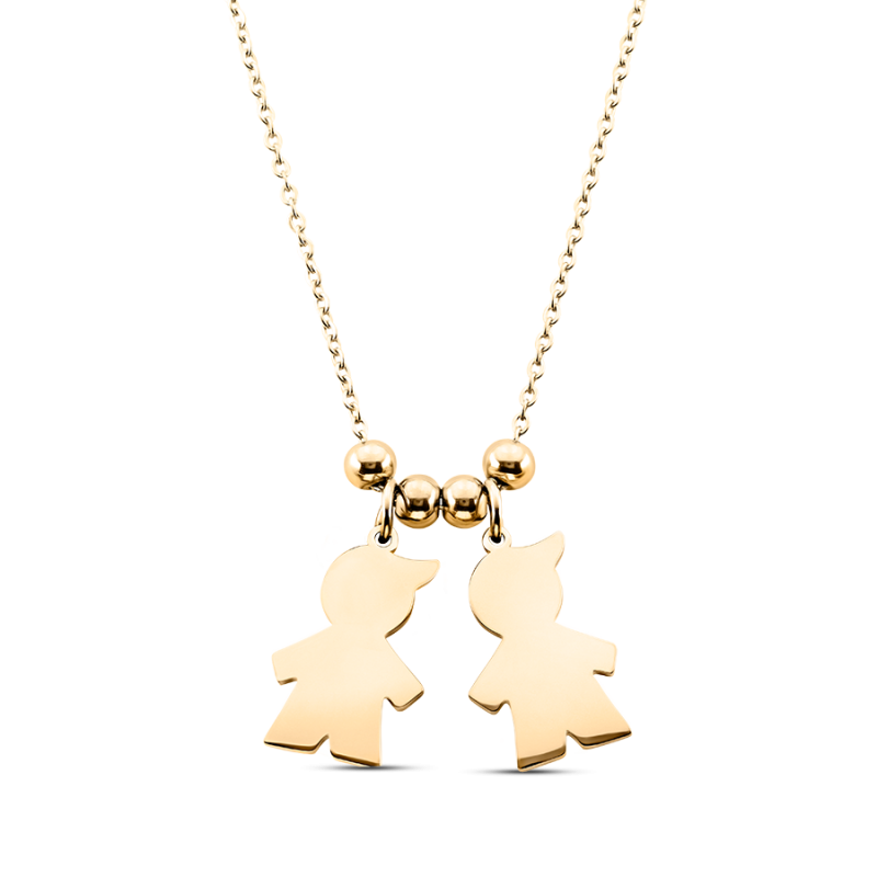 Collana Personalizzata con Bambini - Gold - 62