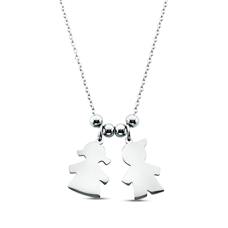 Collana Personalizzata con Bambini - Silver - 60