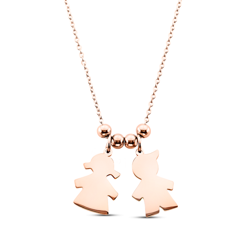 Collana Personalizzata con Bambini - Rosegold - 61