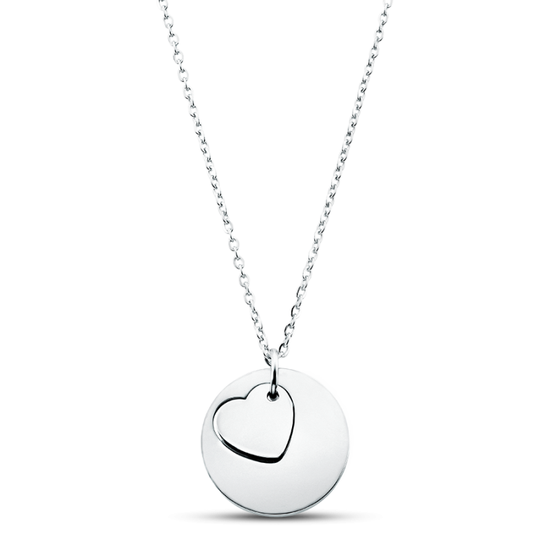 Collana Personalizzata con Piccolo Cuore - Silver - 60