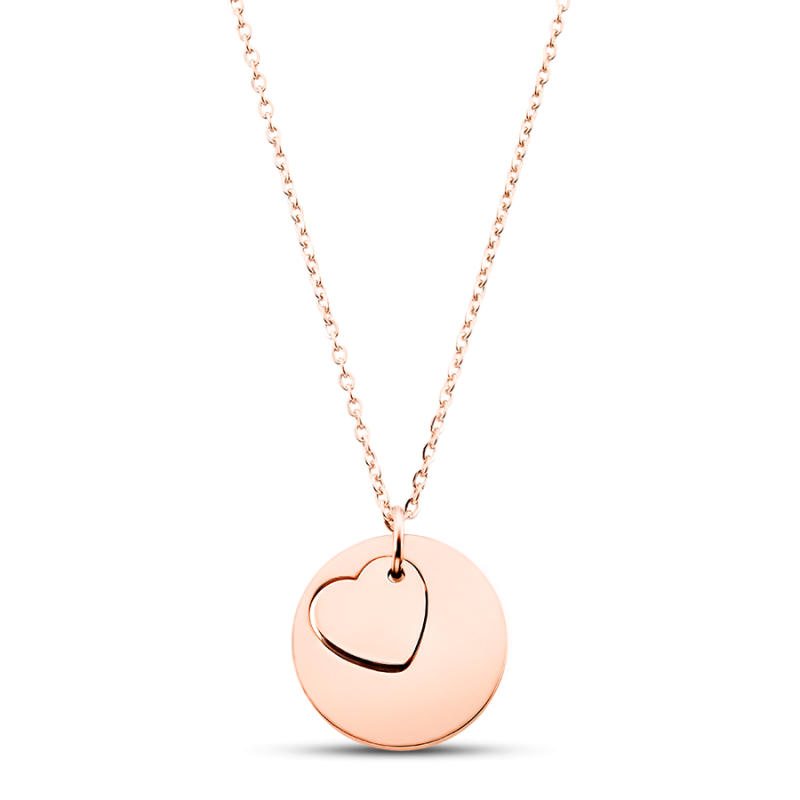 Collana Personalizzata con Piccolo Cuore - Rosegold - 61