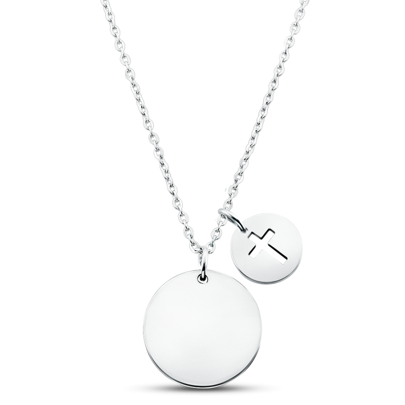 Collana Personalizzata con Croce - Silver - 60