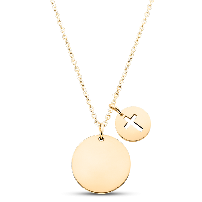 Collana Personalizzata con Croce - Gold - 62