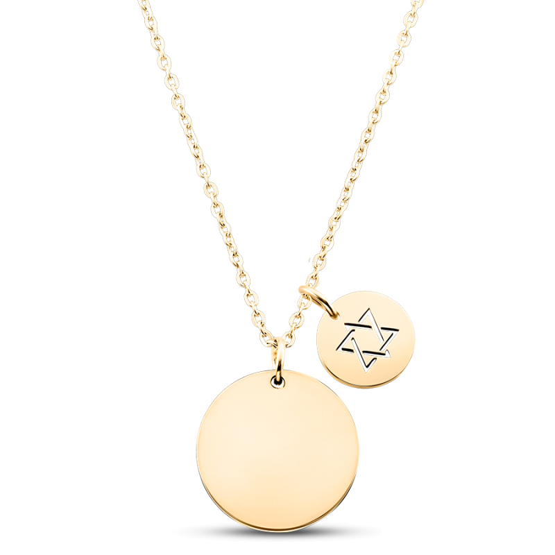 Collana Personalizzata con Stella di David - Gold - 62