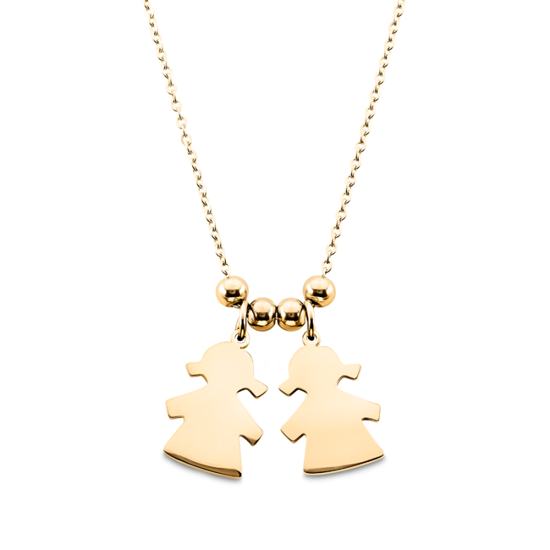 Collana Personalizzata con Bambine - Gold - 62