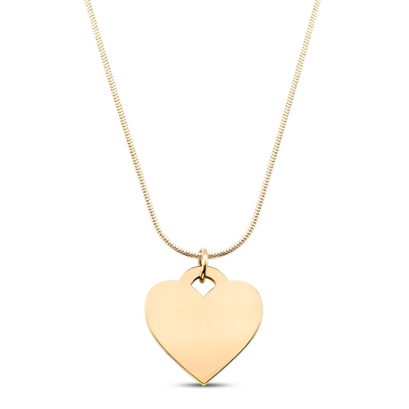 Collana con Cuore e Catenina di Lusso - Gold - 62