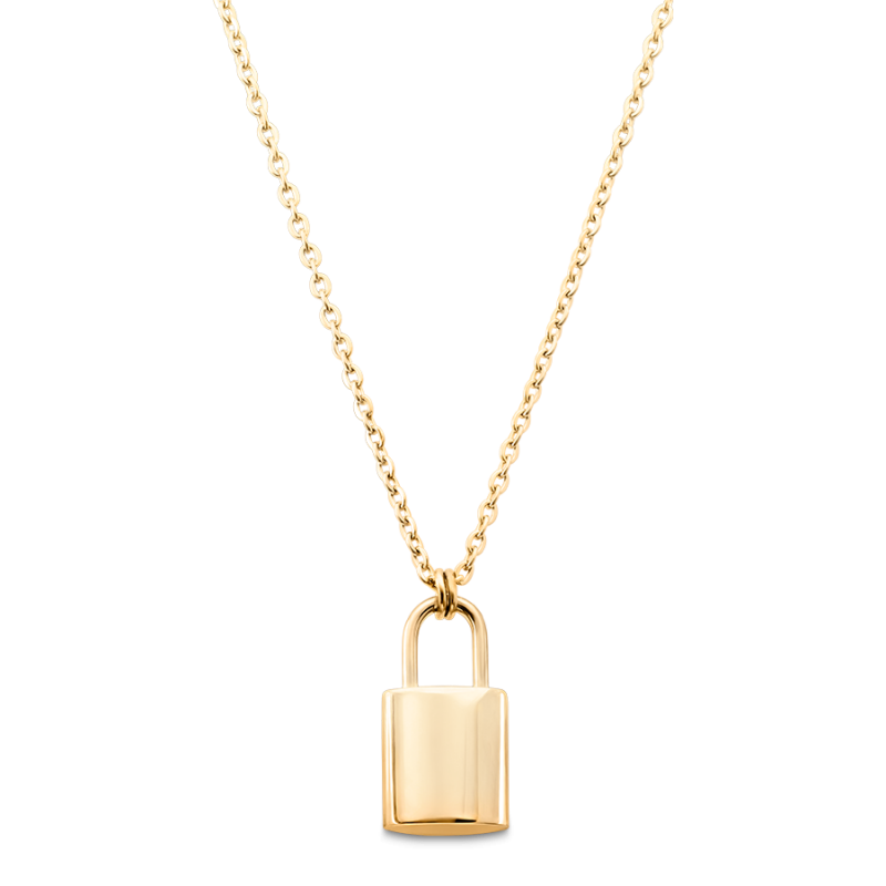 Collana Personalizzata con Lucchetto - Gold - 62