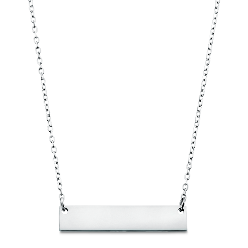 Collana Personalizzata con Piastrina - Silver - 60