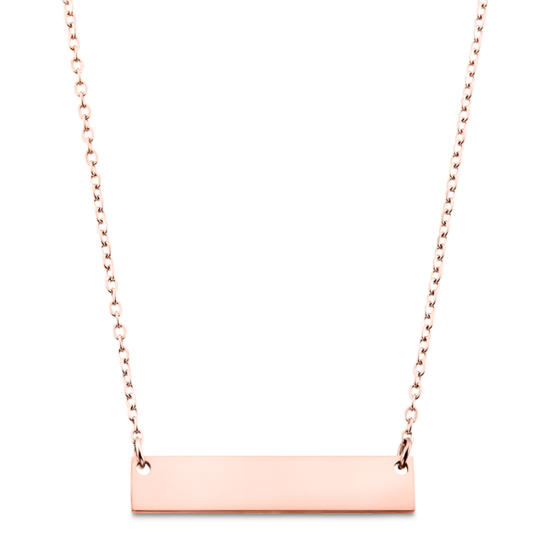 Collana Personalizzata con Piastrina - Rosegold - 61