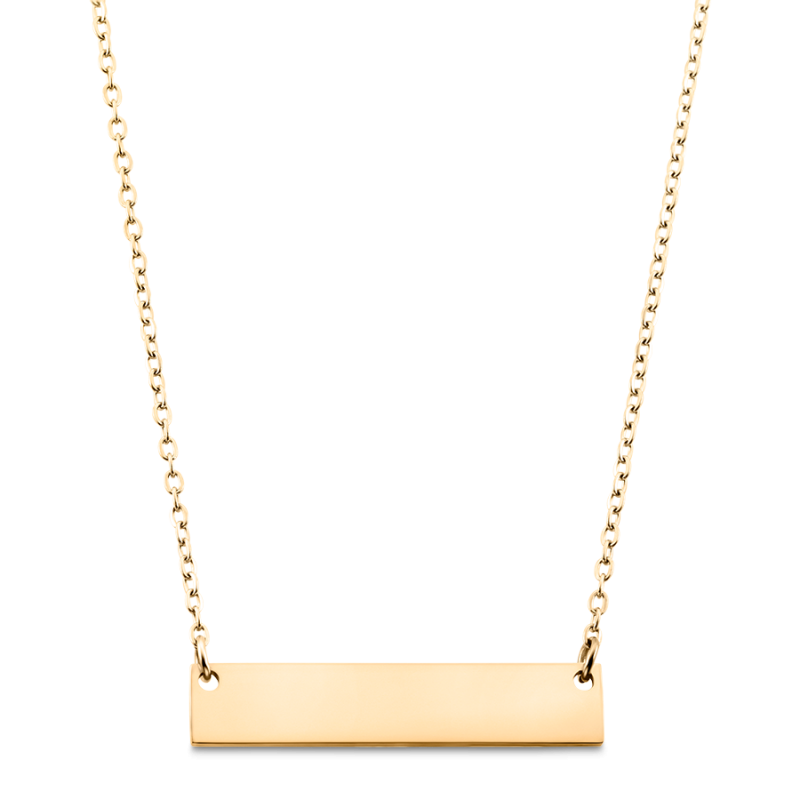 Collana Personalizzata con Piastrina - Gold - 62