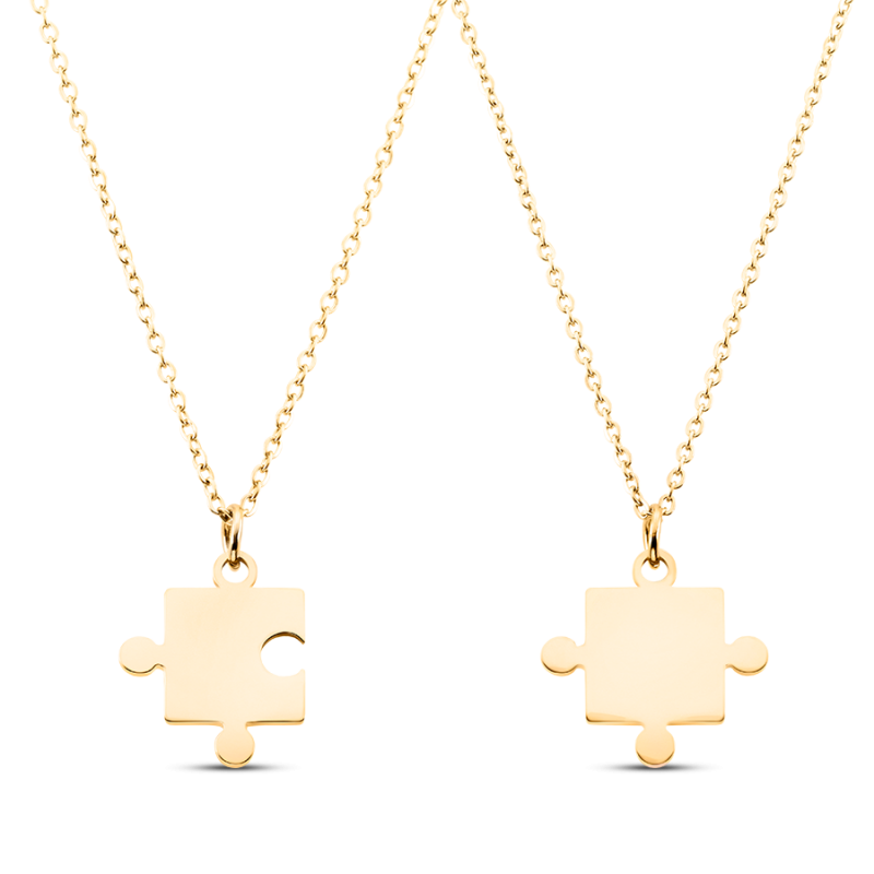 Collane Personalizzate con Puzzle - Gold - 62