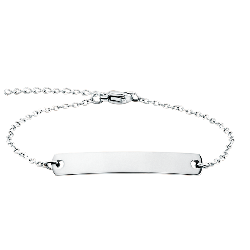 Bracciale Personalizzato con Piastrina - Silver - 60