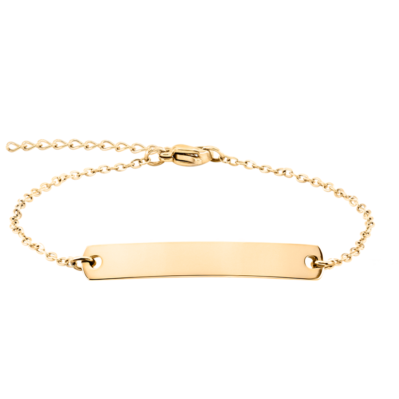 Bracciale Personalizzato con Piastrina - Gold - 62