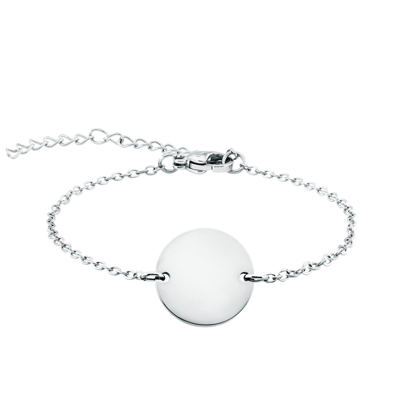 Bracciale Personalizzato con Cerchio - Silver - 60