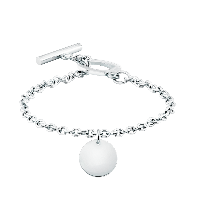 Bracciale Personalizzato di Lusso con Cerchio - Silver - 60