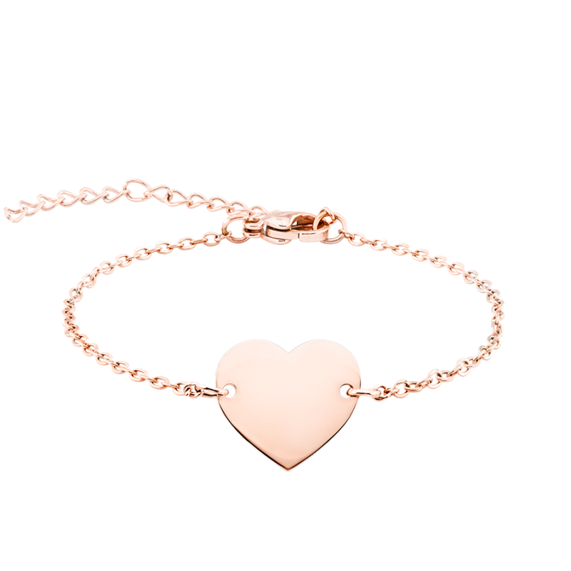 Bracciale Personalizzato con Cuore - Rosegold - 61