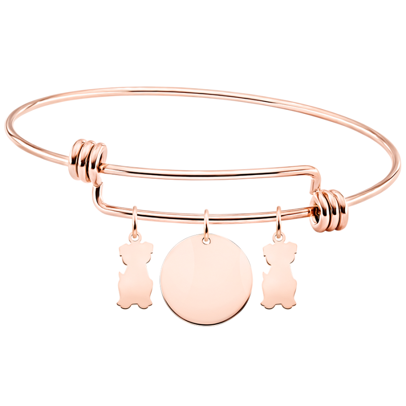 Bracciale Personalizzato con Cani - Rosegold - 61