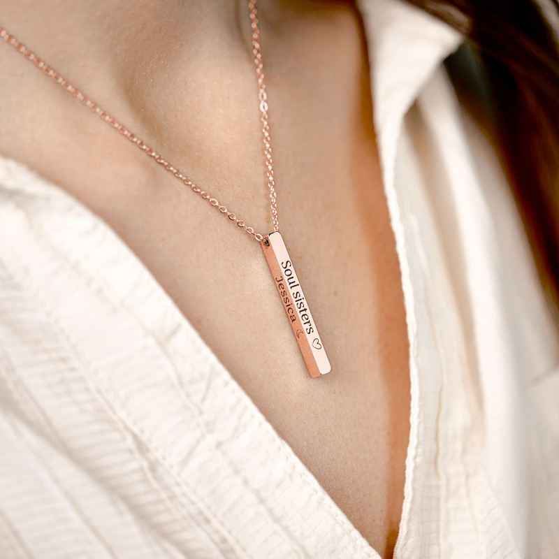 Collana Personalizzata 4-Lati  - Rosegold - 61