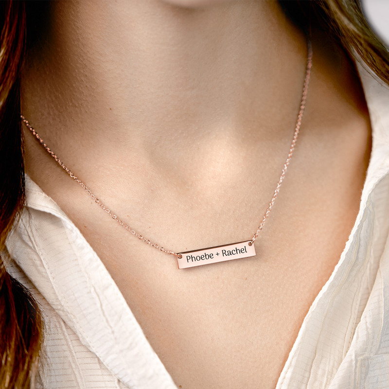 Collana Personalizzata con Piastrina - Rosegold - 61