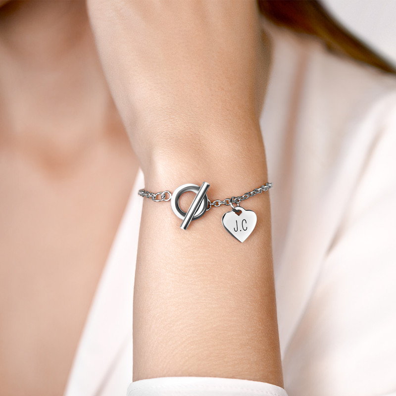 Bracciale Personalizzato di Lusso con Cuore