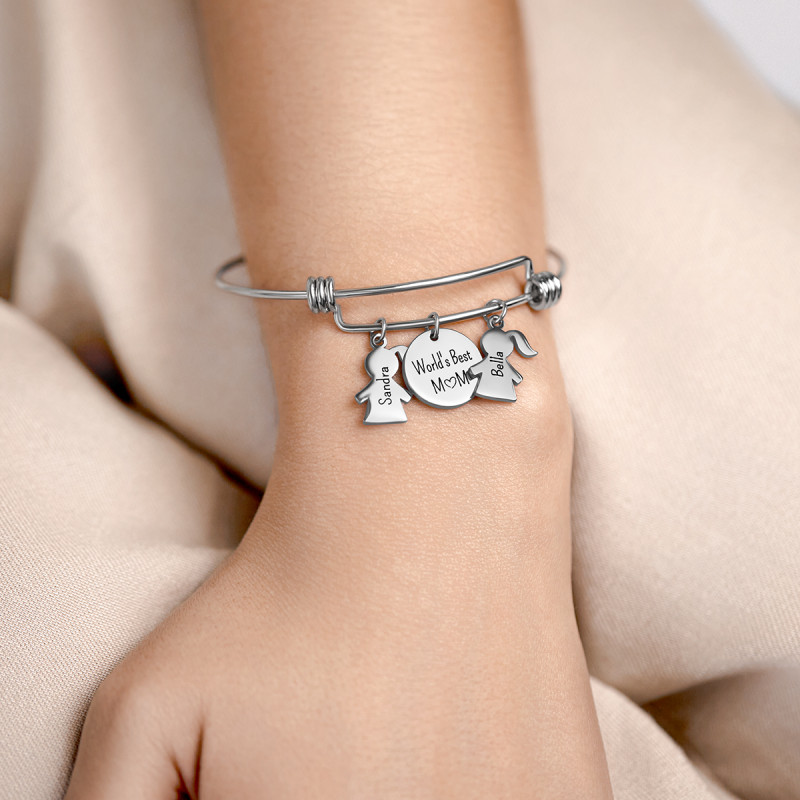 Bracciale Bangle Personalizzato Amore Cani