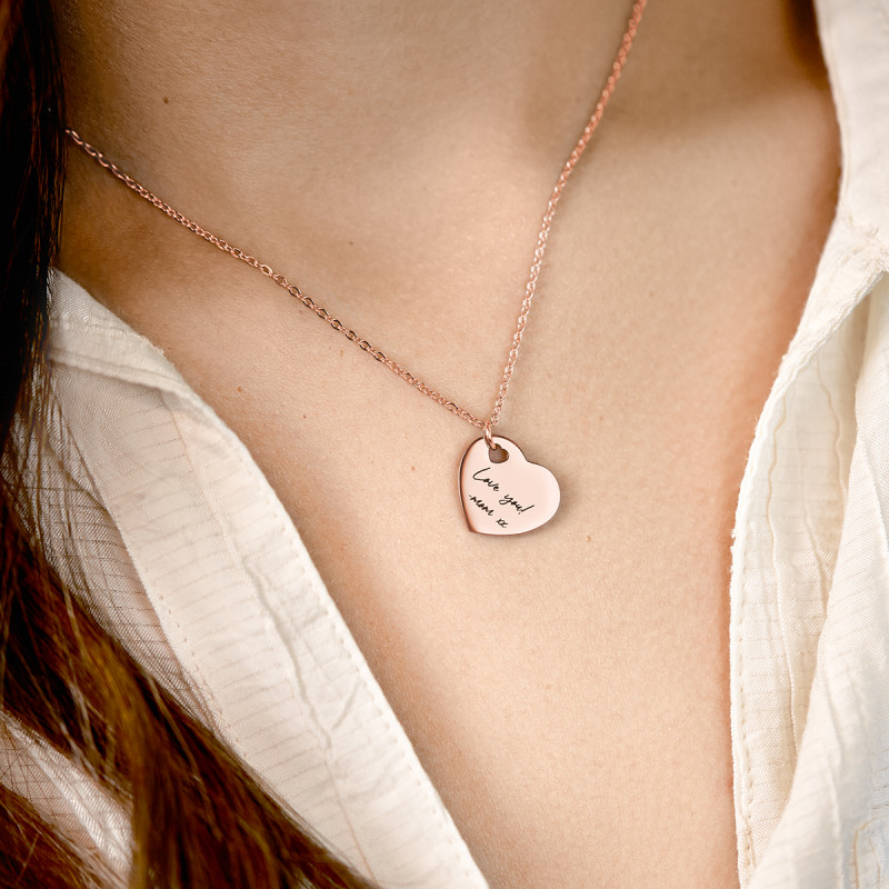 Collana Personalizzata con Calligrafia - Rosegold - 61