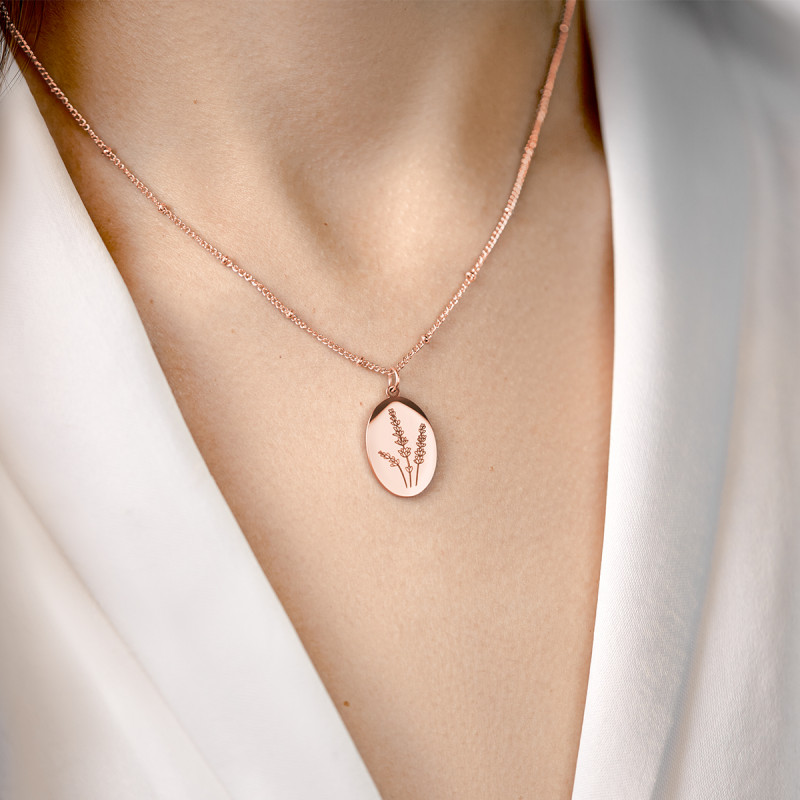 Collana Personalizzata Floreale - Rosegold - 61