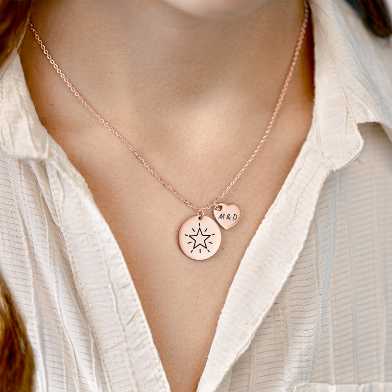 Collana Personalizzata con Illustrazione - Rosegold - 61